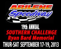 Abilene Speedway's Southern Challenge Ryan Bard Memorial on Oct. 17th, 18th, 19th