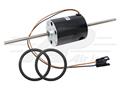 JD Heavy Duty Blower Motor - HD Bearing Style With OE Wire Connector and O-Rings, 12 Volt Single Speed 2 Wire Motor With 3/8 Shafts