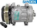 OE Sanden Compressor SD7H15 - 145mm, 4 Groove Clutch 12V