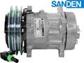 OE Sanden Compressor SD7H15 - 152mm, 2 Groove Clutch 12V
