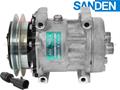 OE Sanden Compressor SD7H15 - 135mm, 1 Groove Clutch 12V