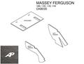 Massey Ferguson Lower Cab Kit with Headliner - Black