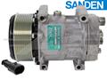 OE Sanden Compressor SD7H15 - 123mm, 10 Groove Clutch, 12V