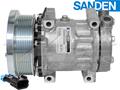 OE Sanden Compressor SD7H15HD - 130mm, 8 Groove Clutch 12V