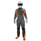 K1 Precision II SFI-5 Premium Nomex Suit, FLO Orange/Grey