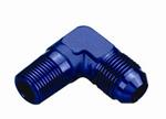 SRP 90° Elbow Male AN to Pipe Fitting, Blue