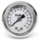 Holley 1.5 Fuel Press Gauge 0-15PSI Liquid-Filled