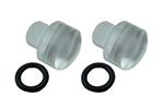 Moroso Clear View Sight Plugs for Holley Carbs, 2/Pack