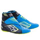 Alpinestars Tech 1-KZ V2 Shoes, Black/Enamel Blue/Yellow Fluo