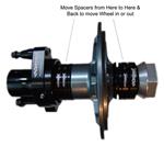 MPD Racing Sprint Car Axle Spacer System