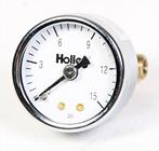 Holley 1-1/2 Mech Fuel Pressure Gauge, 0-15 PSI