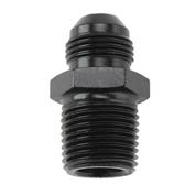 Adapter, Straight, 10 AN Male to 1/2 in NPT Male, Black