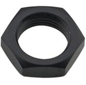 Bulkhead Fitting Nut, 20 AN, Aluminum, Black Anodized