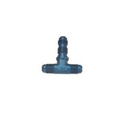 Aluminum Tee Bulkhead Fitting, -6 AN