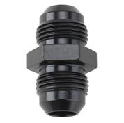 Aluminum Flare Union Adapter Fitting, Black, -12 AN