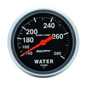 Auto Meter 3431 Sport-Comp Mechanical Water Temperature Gauge, 140-280 degrees