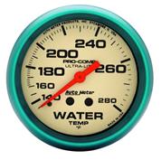 Auto Meter 4535 Ultra-Nite Mechanical Water Temperature Gauge, 3 Foot Capillary Tube