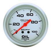 Auto Meter 4421 Ultra-Lite Mech Oil Pressure Gauge, 100psi, 2-5/8