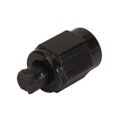 Aluminum Flare Fitting Cap, Black, -8 AN