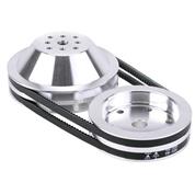 B2 Race Products 20%  Reduction Pulley Combo for Small Block Chevy Short Pump