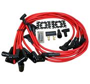 Dragon Fire Smiley's 8.5 mm Red Plug Wire Set, 90° Ceramic - V8 Under Header/HEI