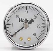 Holley 1-1/2" Mech Fuel Pressure Gauge, 0-30 PSI 