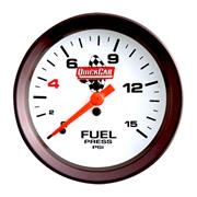 Quickcar Extreme 2-5/8" Fuel Pressure Gauge, 0-15 psi