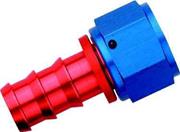 SRP Straight Push-On Hose Fitting, Red/Blue