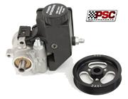 PSC Sportsman Steel Power Steering Pump, Reservoir and 4.5" Serpentine Pulley