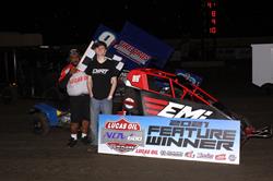 Hulsey, Flud and Rueschenberg Return to Lucas Oil NOW600 Series Winner’s Circle at Creek County Speedway