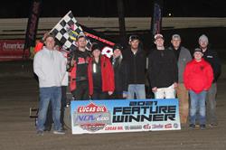 Hinton, Flud and Rueschenberg Capture Lucas Oil NOW600 Series Triumphs at Creek County Speedway