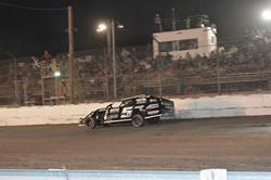 Zachary Madrid Marches Through the Field for Second IMCA Modified Victory