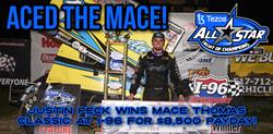 Justin Peck wins Mace Thomas Classic at I-96 Speedway for $8,500 payday