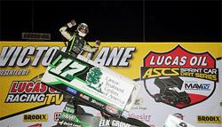 Bryan Clauson Adds Lucas Oil ASCS Victory At Creek County Speedway To His Resume