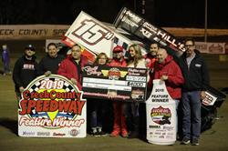 Hafertepe Unchallenged With Lucas Oil American Sprint Car Series At Creek County Speedway