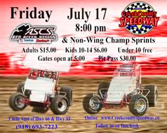 ASCS Red River Sprint Cars Returns to "The Creek" July 17