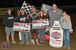 Flud and Kuykendall Kick Off Lucas Oil NOW600 Series Doubleheader at Creek County Speedway With Victories