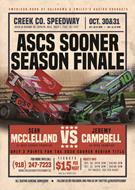 McClelland and Campbell Take Sooner Region Title Fight Into Creek County Speedway Fall Fling