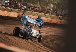 Kaleb Johnson Charges for Podium During Huset’s Speedway Season Opener