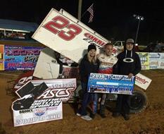 Bergman Scores Second Straight Win, Pair of Podiums with ASCS Southern Outlaw Sprints