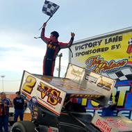 Cisney Produces First Feature Win of Year During Season Debut in Cowman Sprint Car