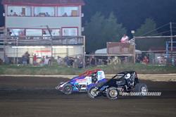 It's Kyle Clark At The Line For USL Score At Creek County Speedway!