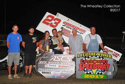 Bergman Holds Off Bellm For ASCS Red River Victory At Creek County Speedway