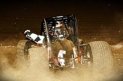 Mike Goodman sweeps the Night in the Non-Wing Champ portion of the ASCS Red River Region Sooner Sweep leading every lap of heat and feature...