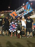 Larson Leads DHR Suspension to First World of Outlaws Win of Season