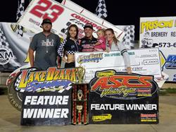 Bergman Wins LOS Spring 360 Sprint Nationals at Lake Ozark Speedway