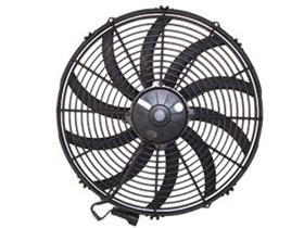 16" Condenser Fan Assembly, Pusher, Curved Blade, High Performance
