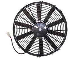 16" Condenser Fan Assembly, Pusher, Straight Blade, High Performance, 24V