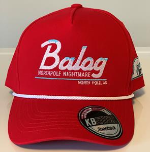 Retro Snapback Balog Hat - Red