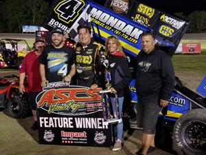 Terry McCarl Wins A Thriller With The ASCS Warrior Region At U.S. 36 Raceway